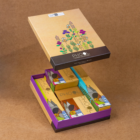 【Phool】 Classic Gift box - Natural Incense Collection (4 Fragrances)|クラシック ギフトボックス ナチュラルインセンスコレクション(4つの香り)