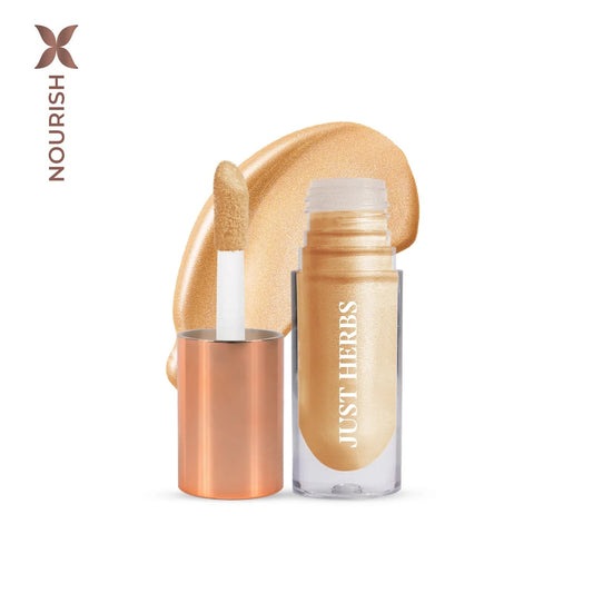 【Just Herbs】 Glaze Nectar Liquid Highlighter with Shea Butter and Aloe Vera|グレイズ ネクター リキッド ハイライター シアバター&アロエベラ|04 Champagne Nectar(シャンパンネクター)
