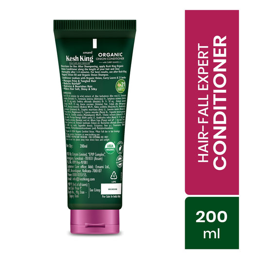 Kesh King Organic Onion Conditioner with Curry Leaves for hydrated and nourished hair 200 ml