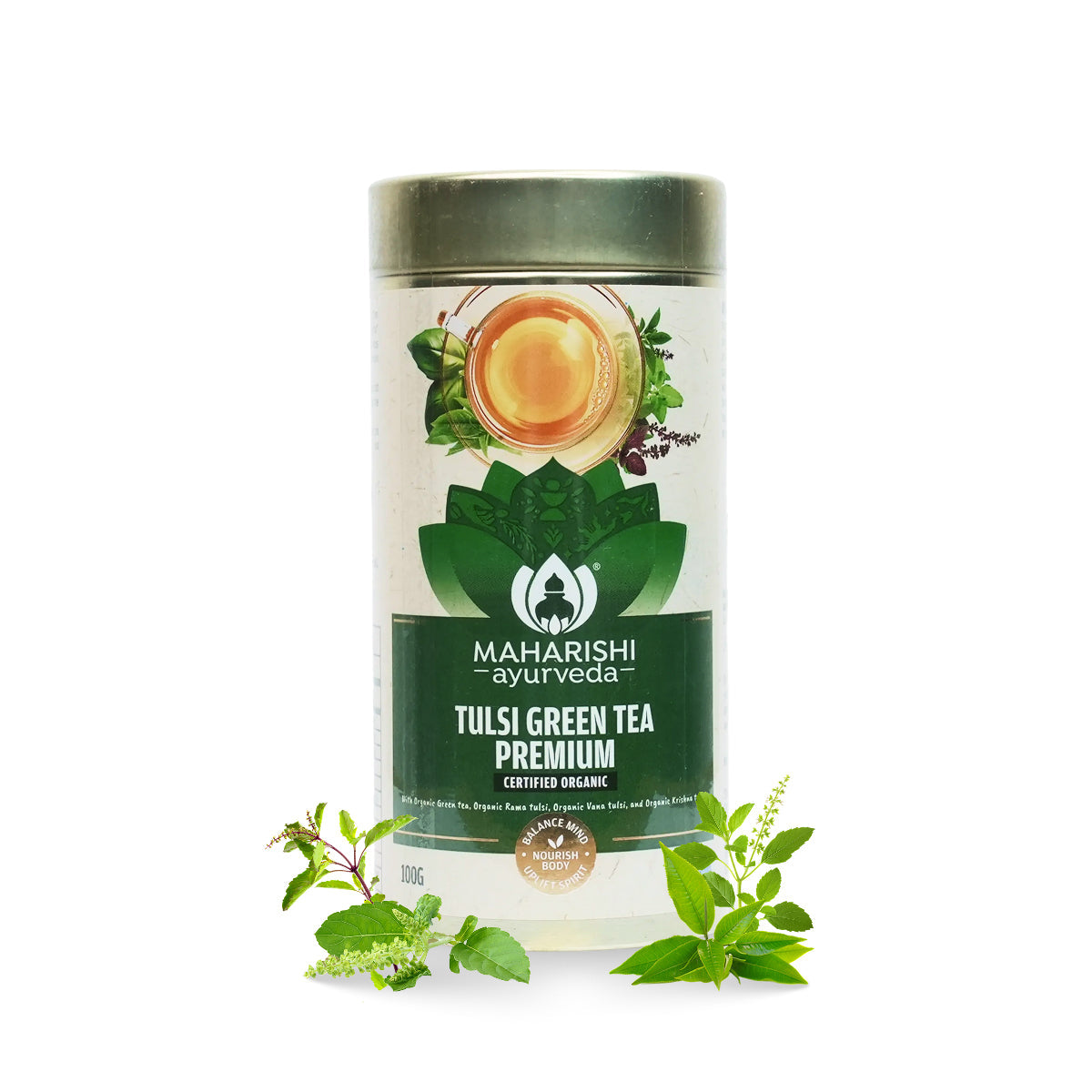 Tulsi Green Tea Premium | Organic Ayurvedic Blend
