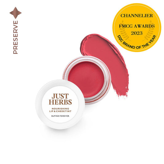 【Just Herbs】 Nourishing Lip and Cheek Tint|ナリッシング リップ&チーク ティント|06 Pink Forever(ピンクフォーエバー)
