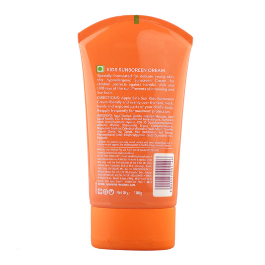 Safe Sun Kids Sunscreen Cream SPF 25 100 g
