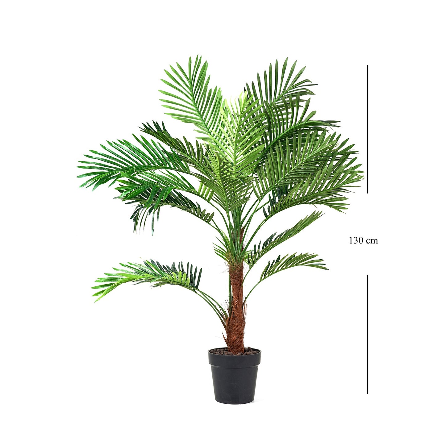 Green Faux Mini Palm Potted Plant