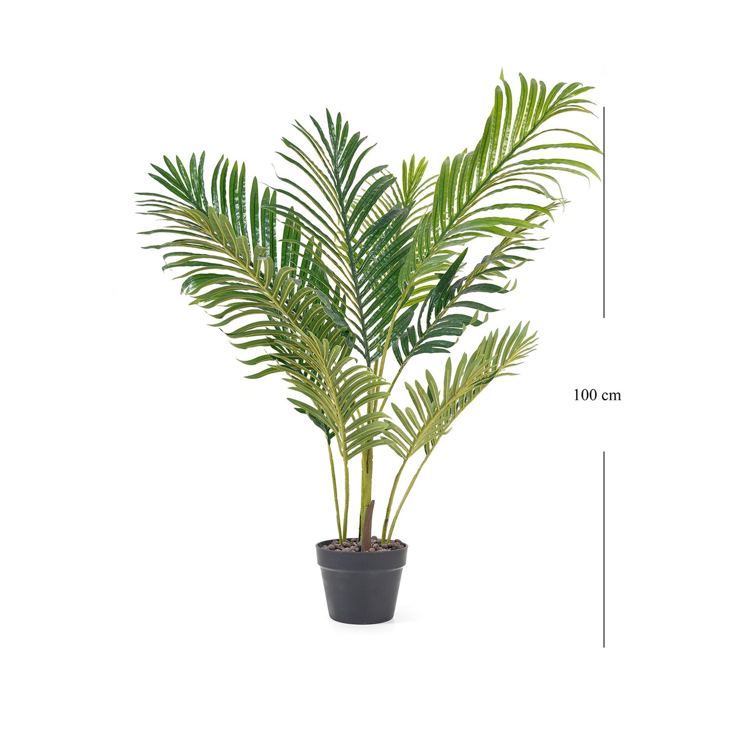 Green Artificial Areca Palm Potted Plant