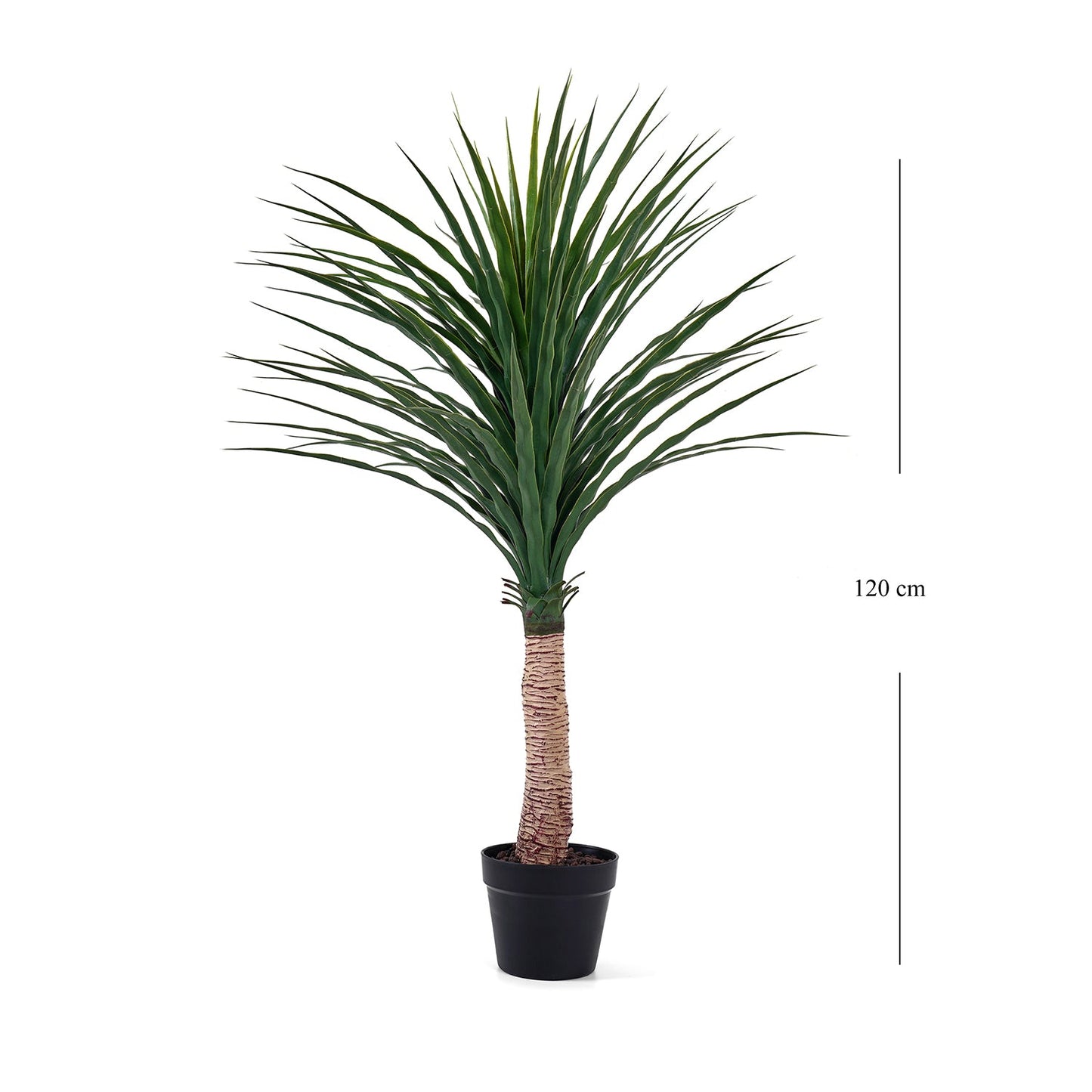 Green Faux Ponytail Palm Potted Plant Large
