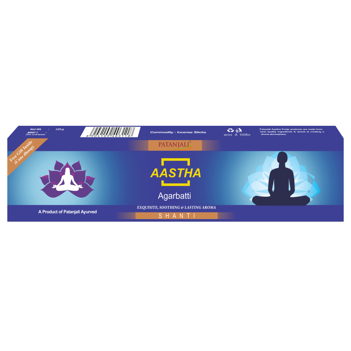 Aastha Agarbatti Shanti (25 g) 125g