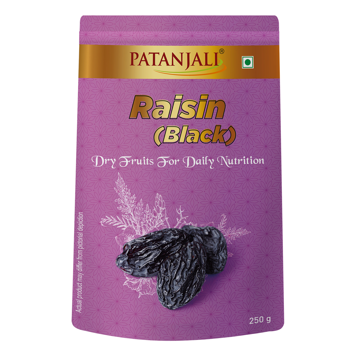 Patanjali Raisins Black (Kishmish Kali) (250 g)