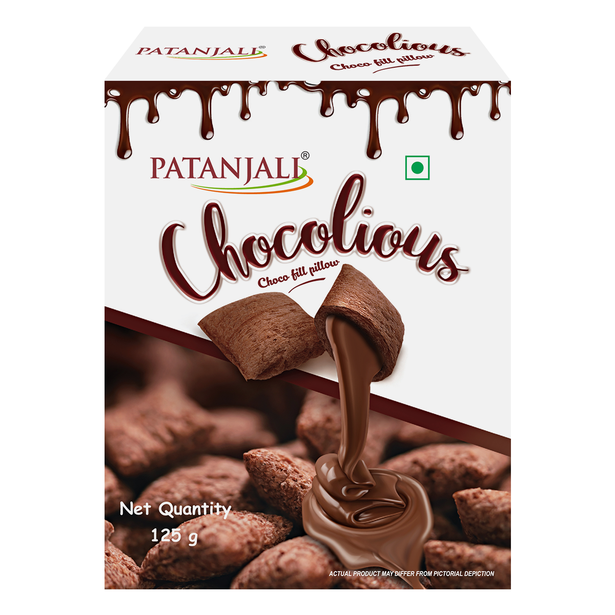 Patanjali Chocolious- Choco Fill Pillow (125 g)