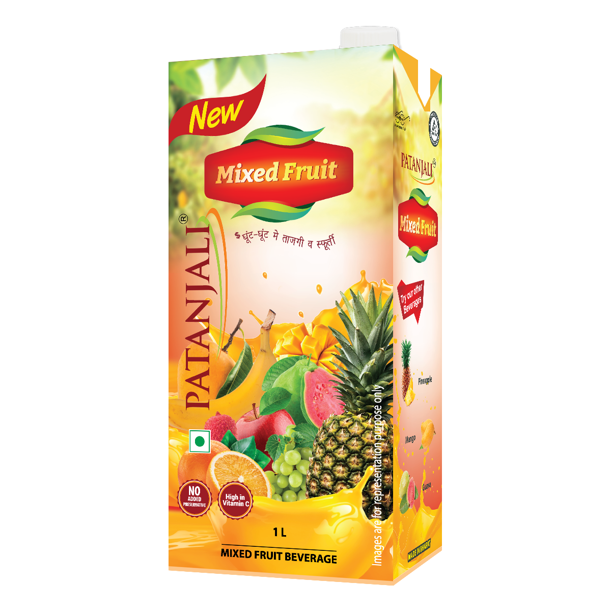 Patanjali Mix Fruit Beverage (1 L)