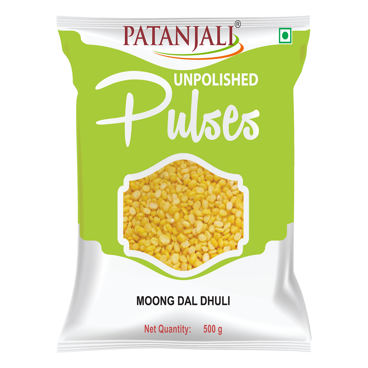 Patanjali Unpolished Moong Dal Dhuli 500g