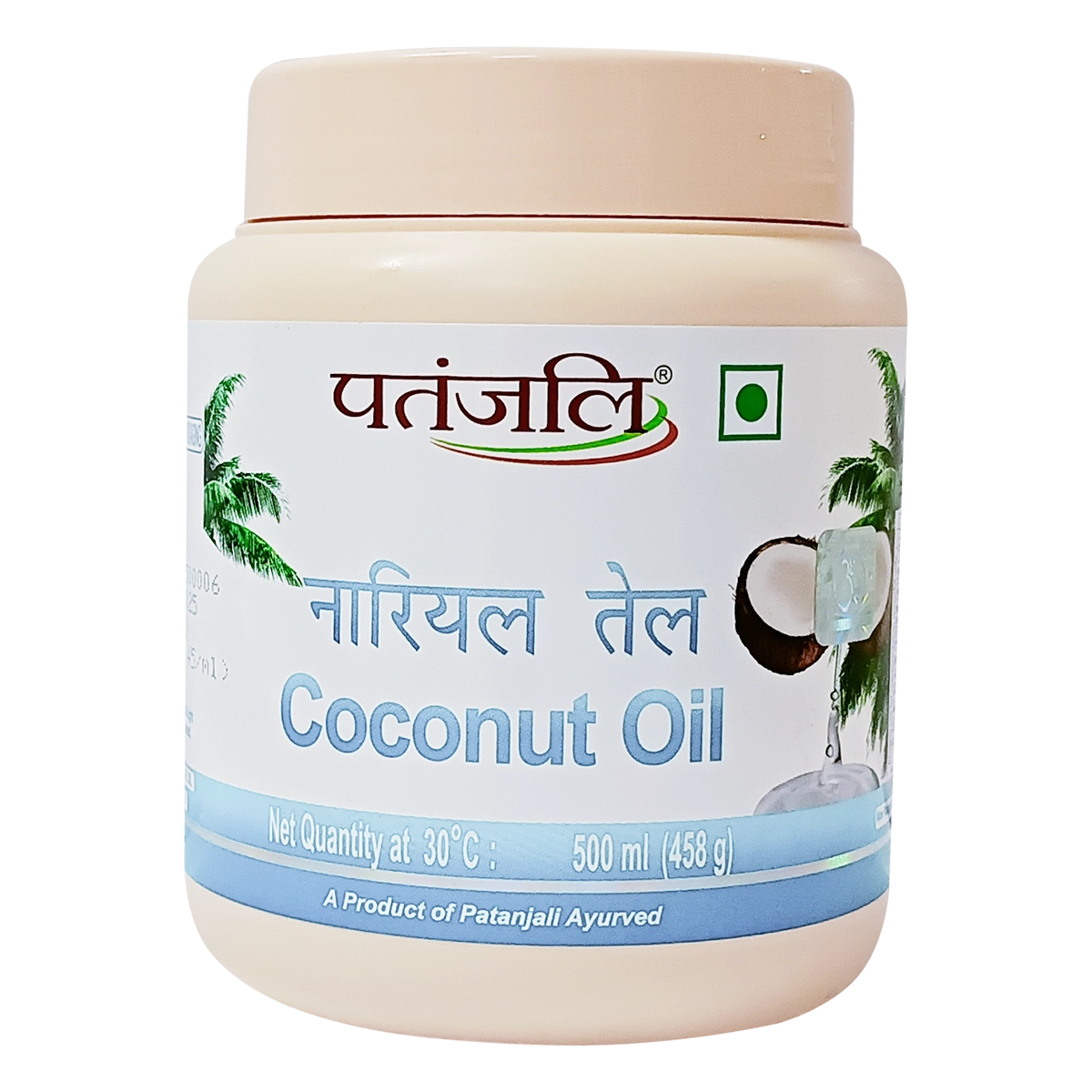 【Patanjali】 Patanjali Coconut Oil (J) 500g|パタンジャリ ココナッツオイル(大)」|500g