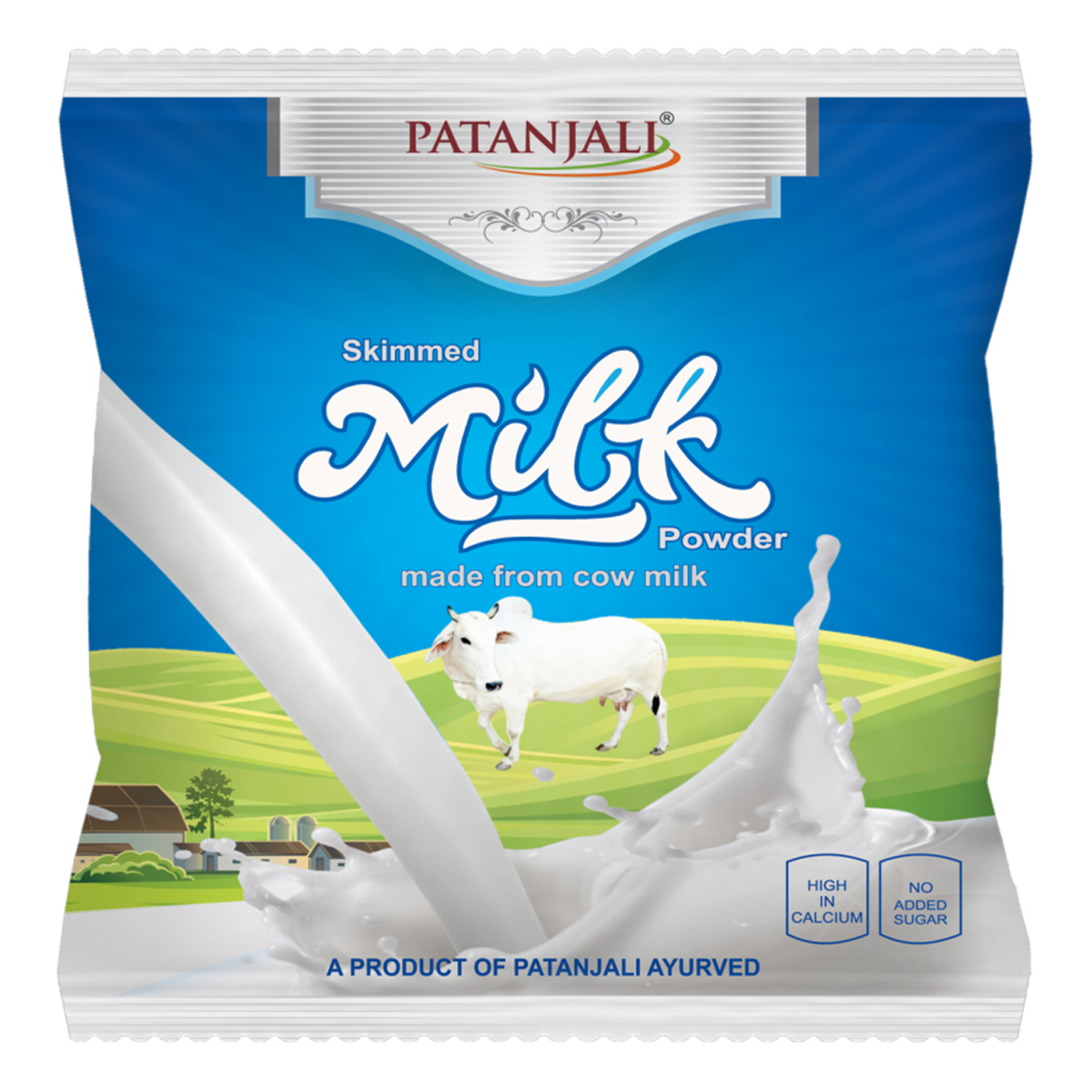 【Patanjali】 Patanjali Cow's Skimmed Milk Powder 200g|パタンジャリ 脱脂牛乳パウダー|200g