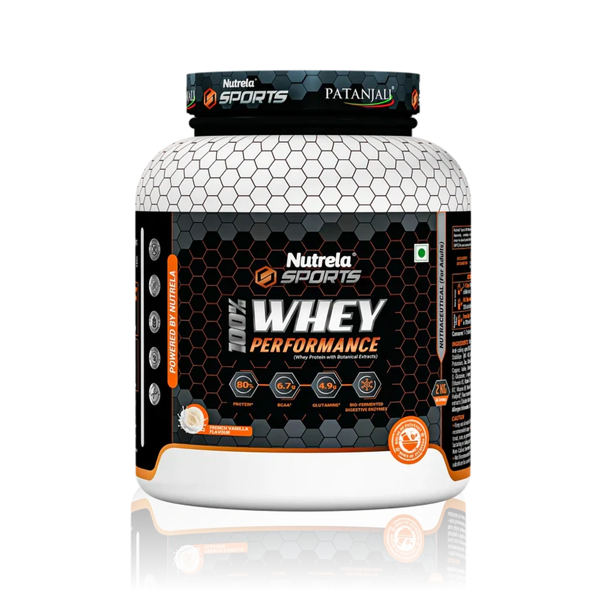 【Patanjali】 Patanjali Nutrela Sports Whey Performance (French vanilla) 2000g|パタンジャリ ニュートレラ スポーツ ホエイパフォーマンス(フレンチバニラ)|2000g