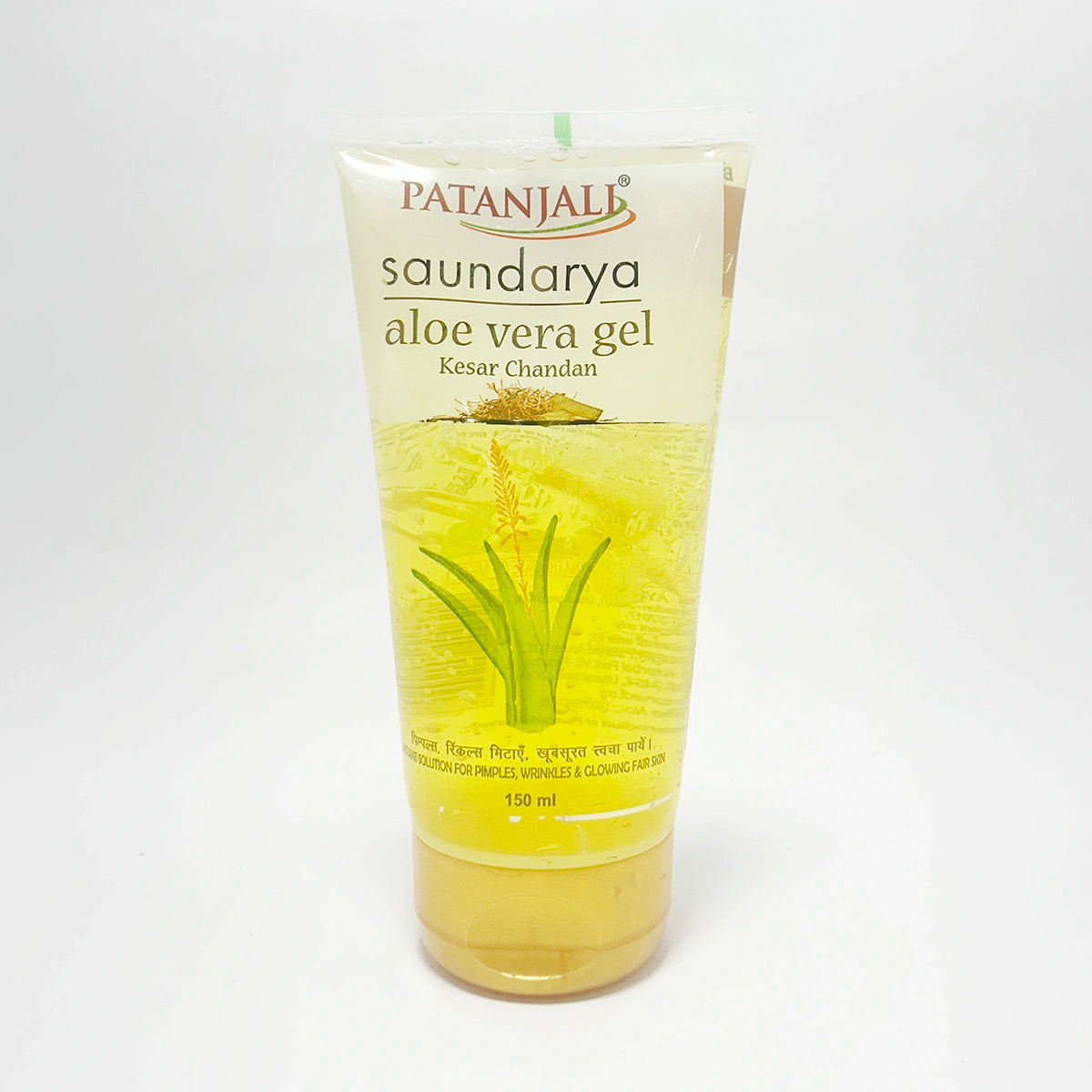 【Patanjali】 Patanjali Saundarya Aloe Vera Gel Kesar Chandan 150g|パタンジャリ サウンダリヤ アロエベラジェル ケサルチャンダン|60ml