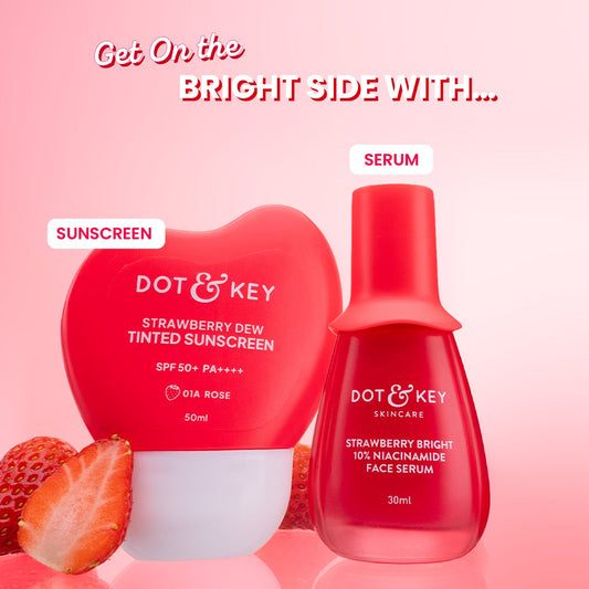 【Dot & Key】 Strawberry + Niacinamide Bright Skin Duo|ストロベリー + ナイアシンアミド ブライトスキン デュオ|80ml