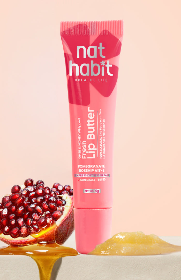 【Nat Habit】 Pomegranate Rosehip Vit-E Lip Tube|ポメグラネイト ローズヒップ ビタミンE リップチューブ|10g