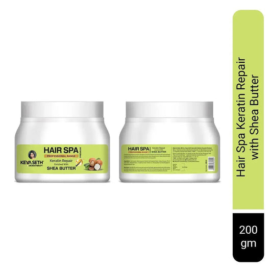 Hair Spa Premium Keratin Repair, Smoothing & Strengthening Hair Mask for Weak & Frizzy Hair Enriched with Aloe Vera, Gooseberry & Chamomile Oil 200g