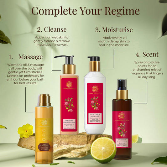 Body Massage Oil Sweet Lime & Basil 130ml