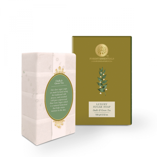 Luxury Sugar Soap Oudh & Green Tea 100g