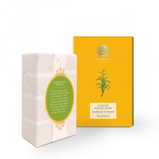 Luxury Sugar Soap Sandalwood & Turmeric 100g