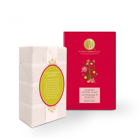 Luxury Sugar Soap Iced Pomegranate & kerala Lime 100g