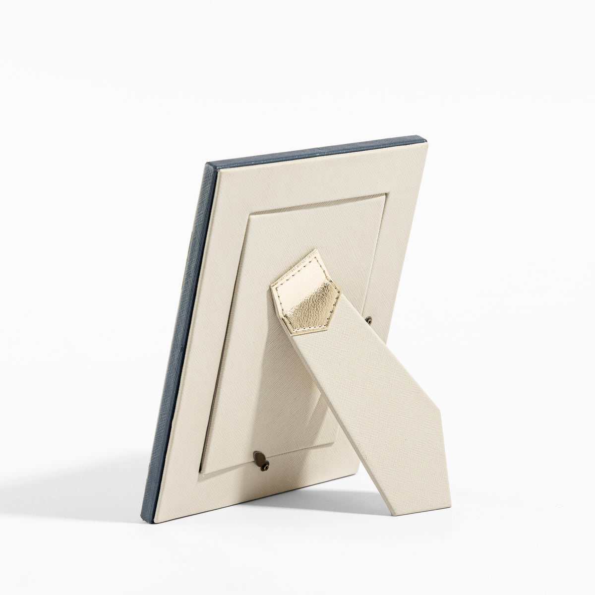 【Pure Home + Living】 Palmero Beige & Green Faux Leather Photo Frame|パルメロ ベージュ&グリーン フェイクレザー フォトフレーム|21×16×2cm