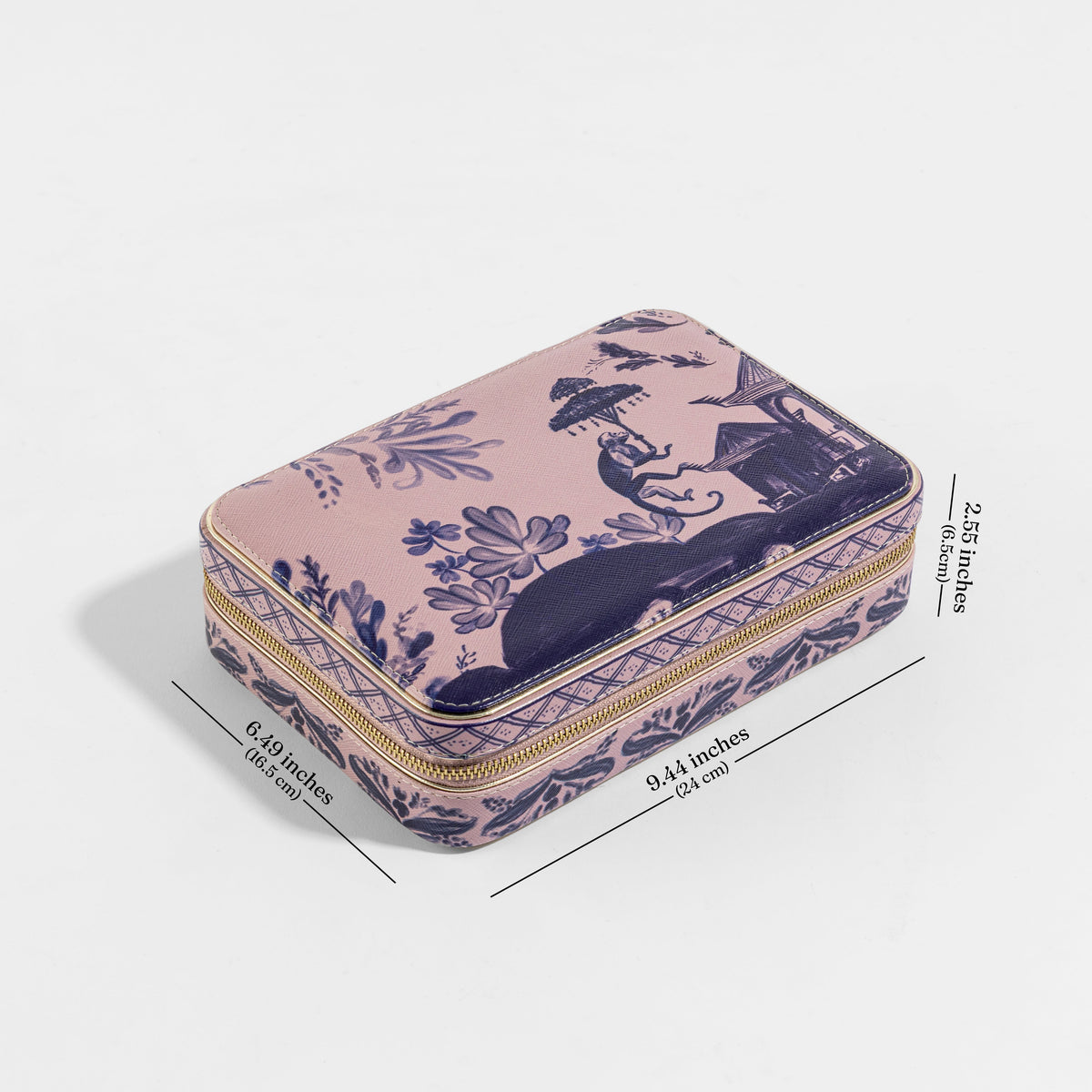 【Pure Home + Living】 Far East Pink Faux Leather Rectangular Jewellery Box|ファーイースト ピンク フェイクレザー 長方形ジュエリーボックス|24×16.5×6.5cm