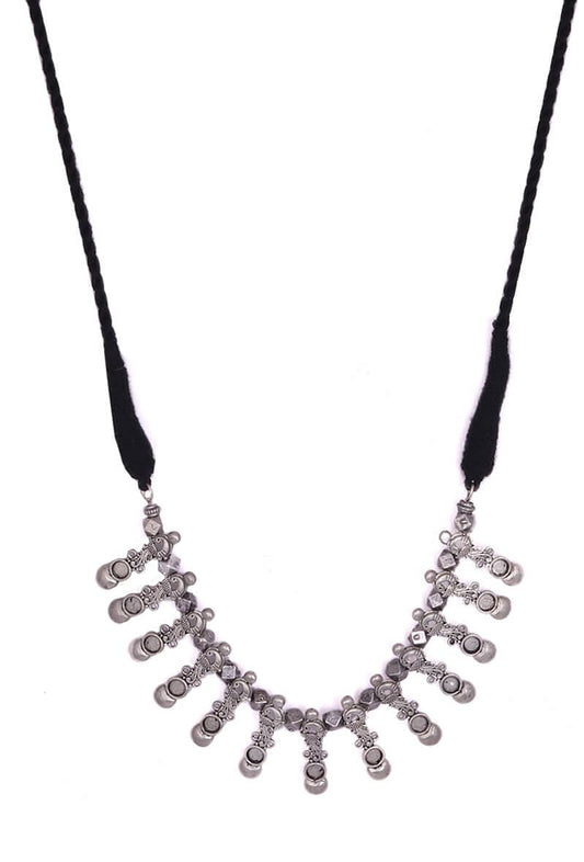 Marvolo German Silver Embellished Necklace