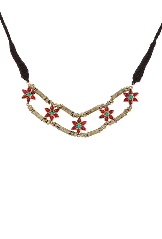 Double Layered Gold Plated German Silver Necklace