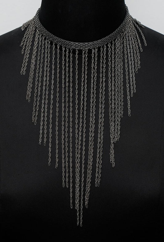 Alice Silver Plated Brass Chain Necklace