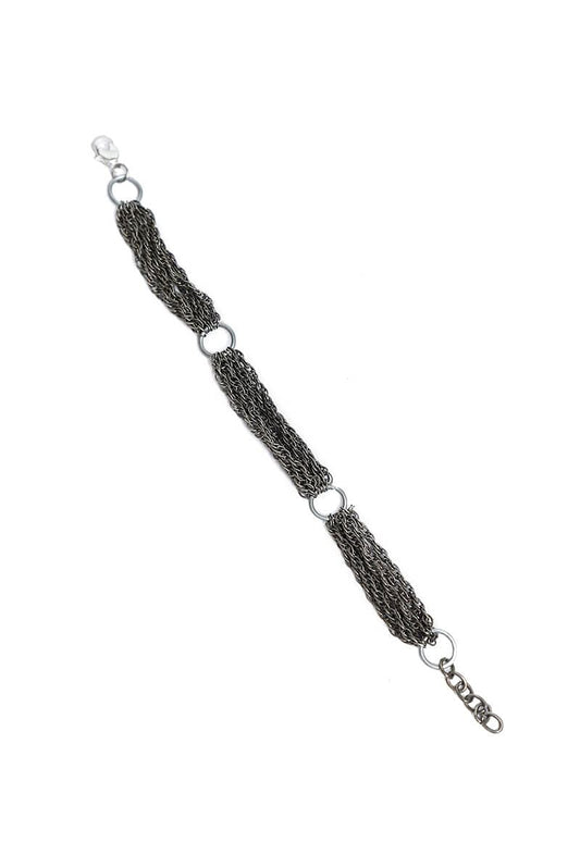 Vienna Silver Plated Brass Chain Bracelet