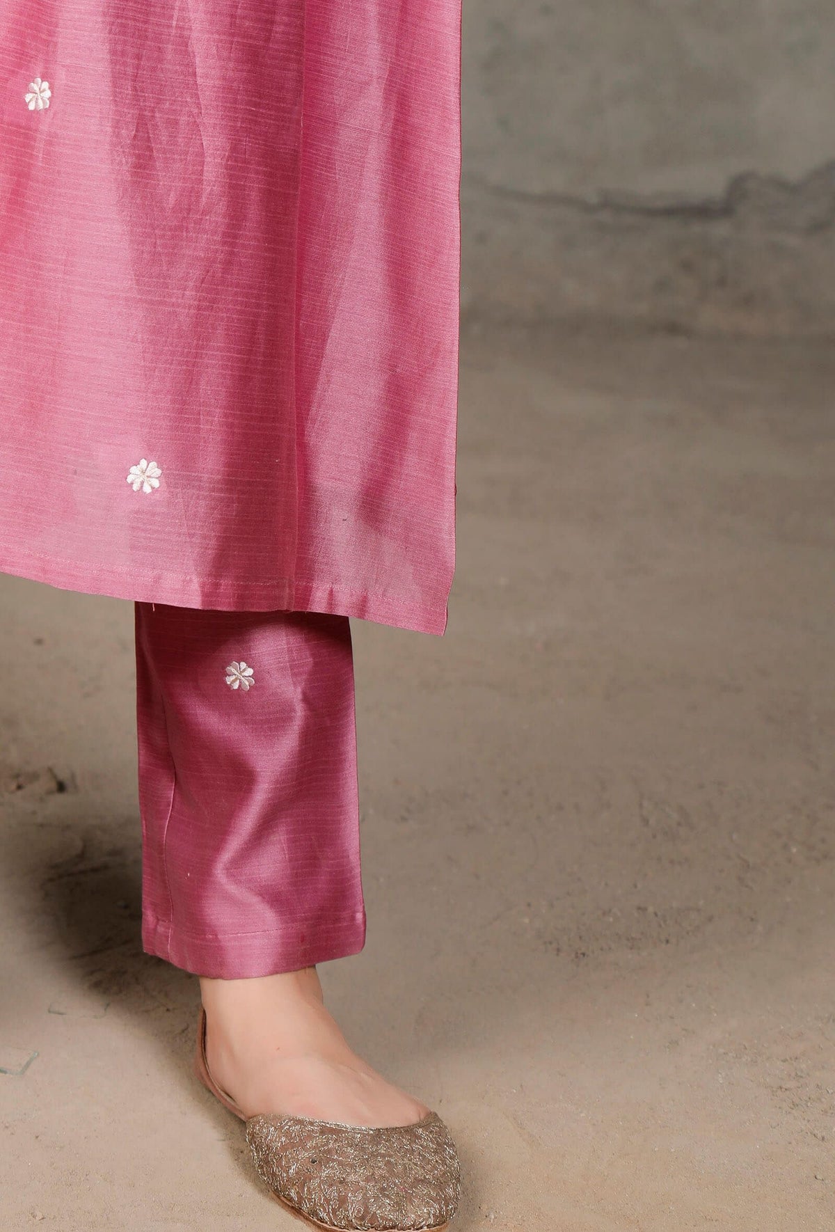 Purple Chanderi Pants サイズ S