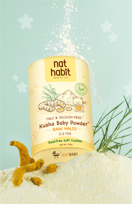 Kusha Baby Powder - Raw Haldi 150g