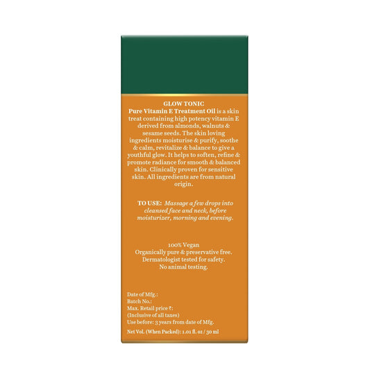GLOW TONIC Pure Vitamin E Treatment Oil 30ml