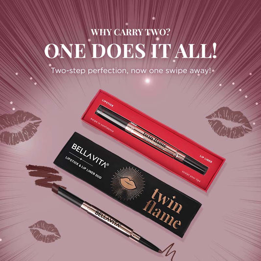 TWIN FLAME- LIPSTICK & LIP LINER DUO