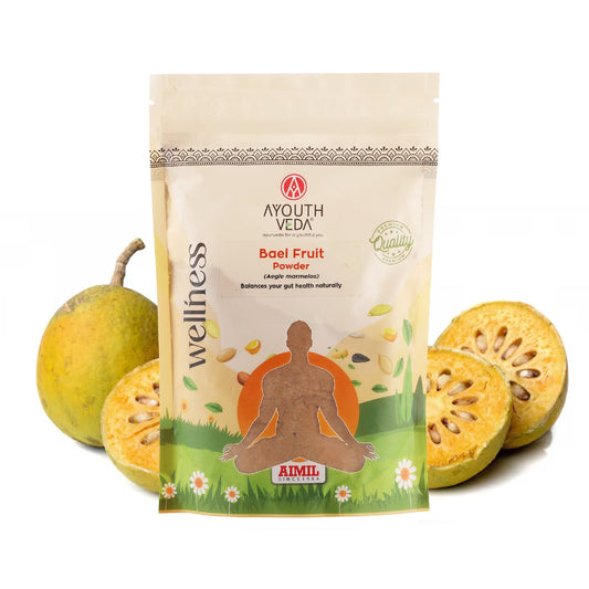 Bael Fruit Powder with Pure Sun-Dried Bael (Aegle marmelos) for Digestive Balance, Gut Comfort, Cooling Relief & Healthy Bowel Function – Natural Ayurvedic Digestive Support – Net Qty: 200 g 200g