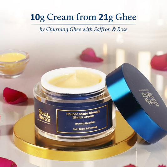 Women's Shata Dhauta Ghrita Face Cream for Skin Glow & Firming(19 herbs, 50g) 50g