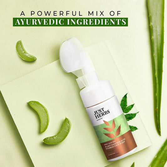 Plant Salicylic Acid Foaming Face Wash with Neem & Aloe Vera 100ml
