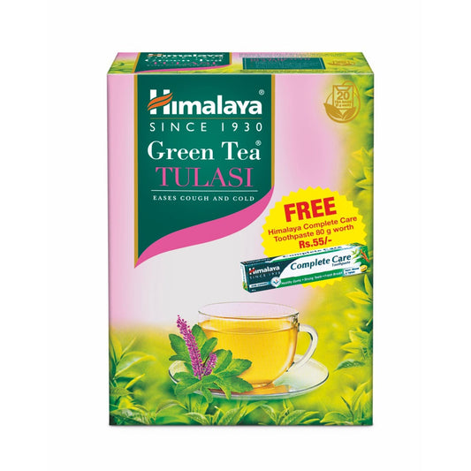 GREEN TEA TULASI 2G´20s + COMPLETE CARE TOOTHPASTE 80G FREE OFFER PACK 2G 20'S