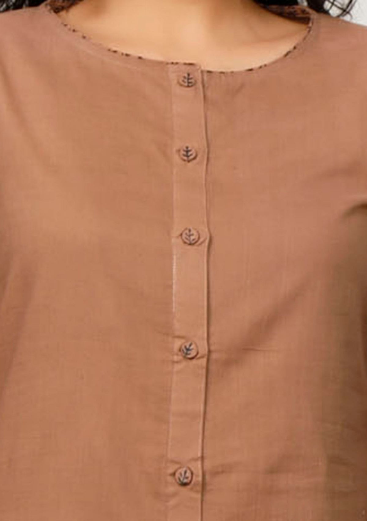 Brown Cotton Kurta サイズ L