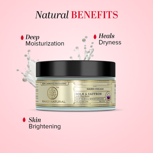 Hand Cream Milk & Saffron with Sheabutter 100gm