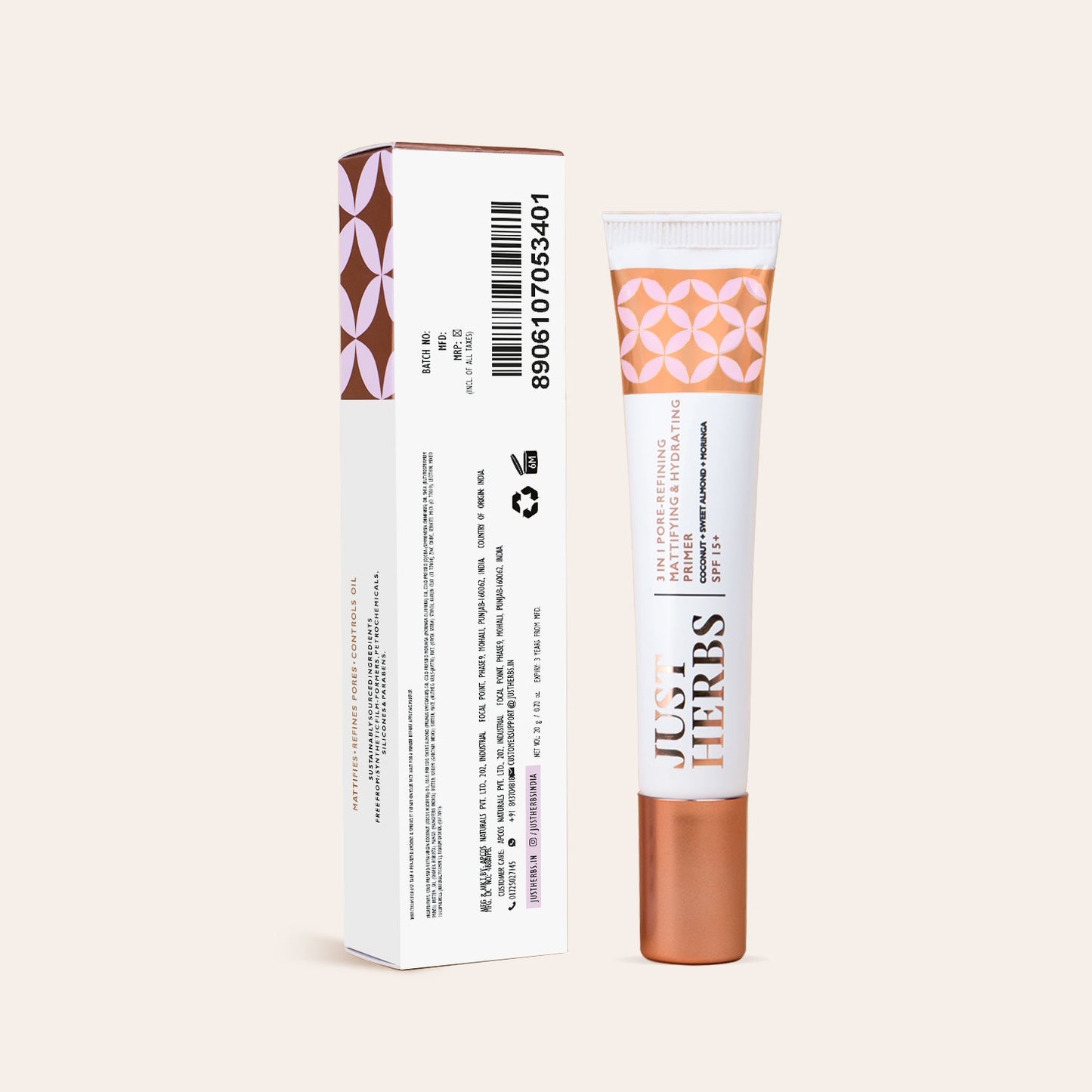 3 In 1 Pore-Refining, Mattifying & Hydrating Primer SPF 15+ 20g
