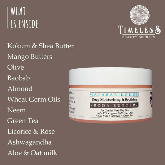 Malabar Kokum Soothing Body Butter with Oat Milk 100g