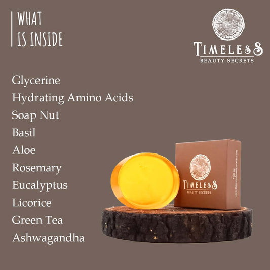 Unisex Indian Neem & Basil Glycerine Organic Soap Aloe & Vitamin B5 75g