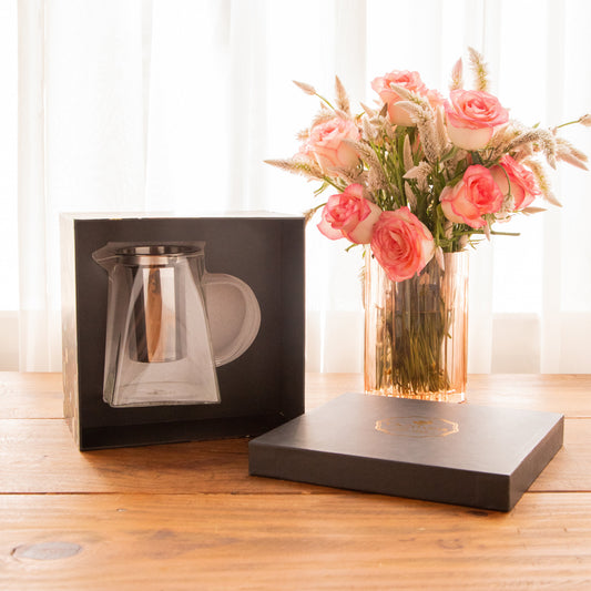 Pyramid Shaped Borosilicate Glass Kettle With Steel Infuser 500ml