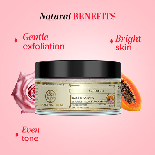 Rose & Papaya Face Scrub 50gm