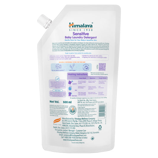 SENSITIVE BABY LAUNDRY DETERGENT 500ML (POUCH)