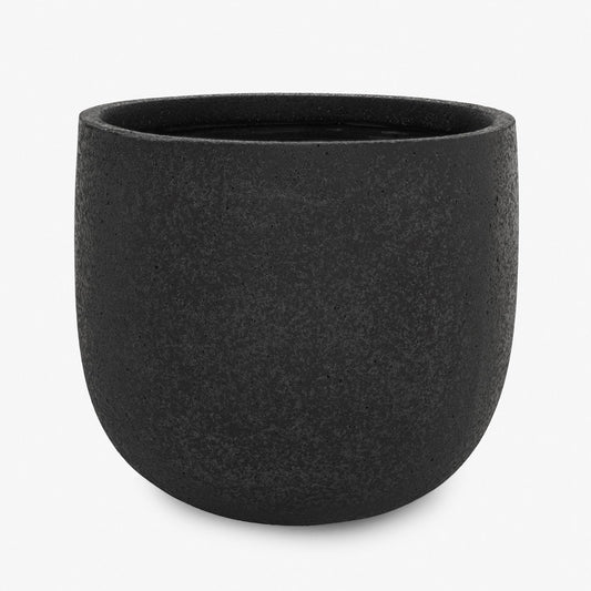 Black Polyfibre Clay Pot - Small