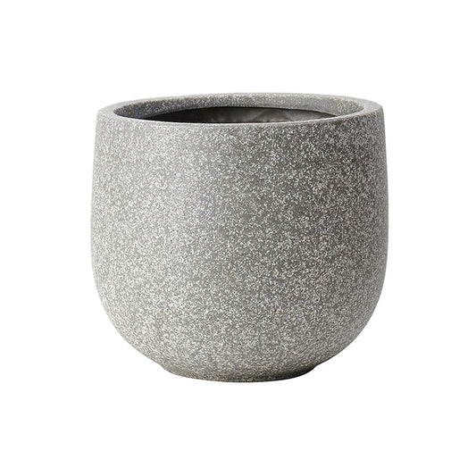Grey Round Classic Planter - Small