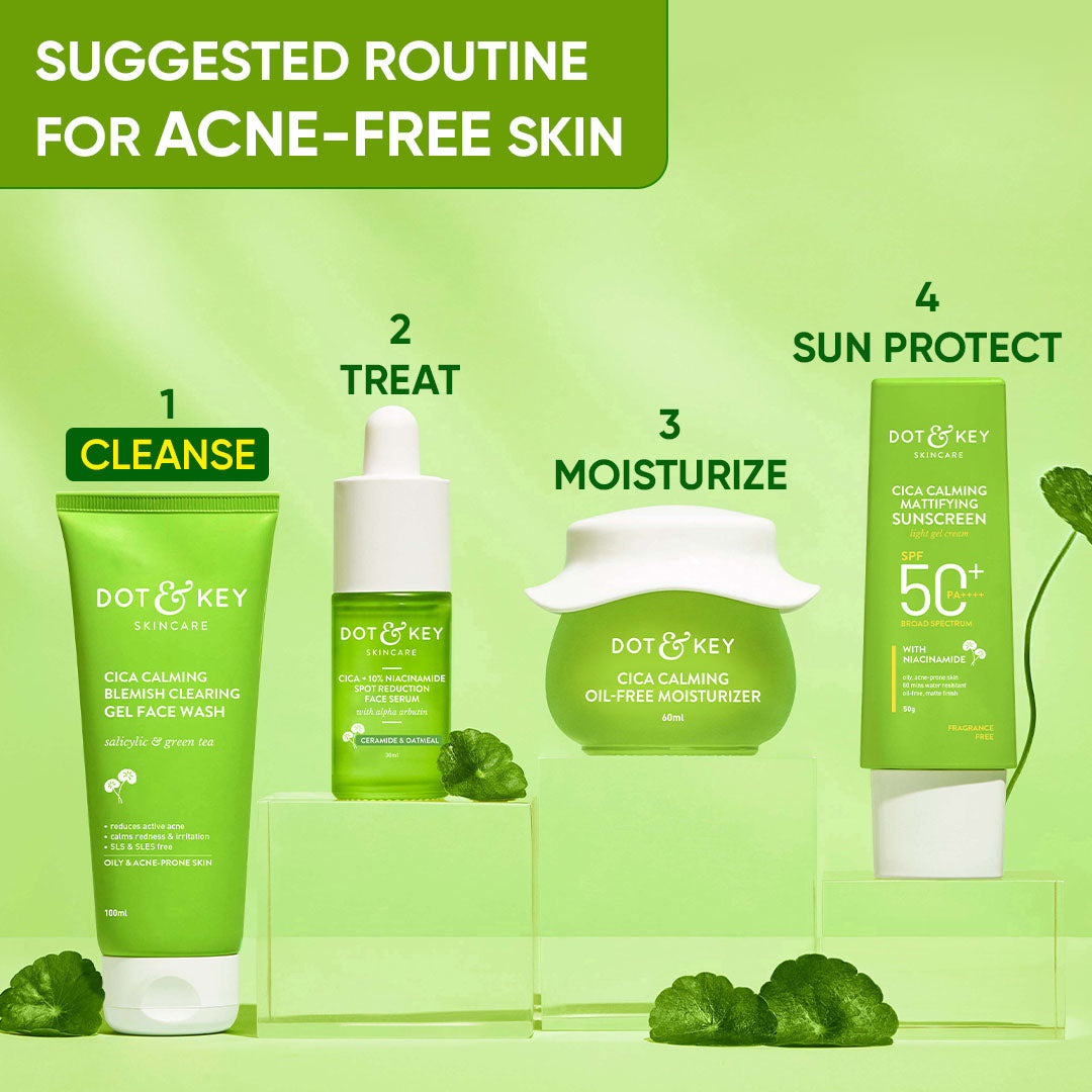 Cica + Salicylic Gel Face Wash - Pack of 2 350ml